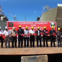 80M Navy Training Vessel Launching Ceremony